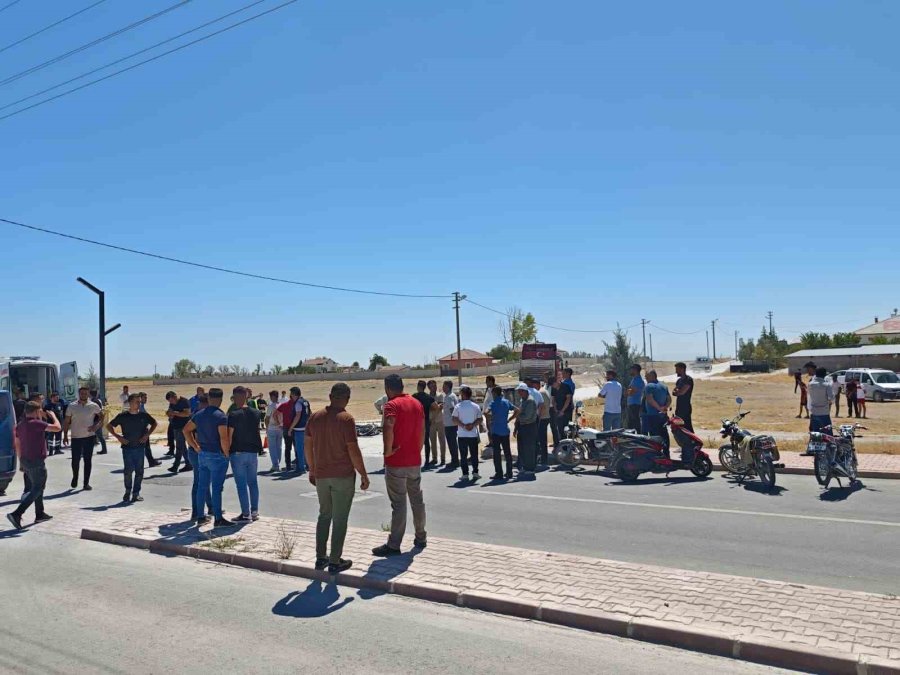 Aksaray’da Tır İle Motosiklet Çarpıştı: 1 Ölü