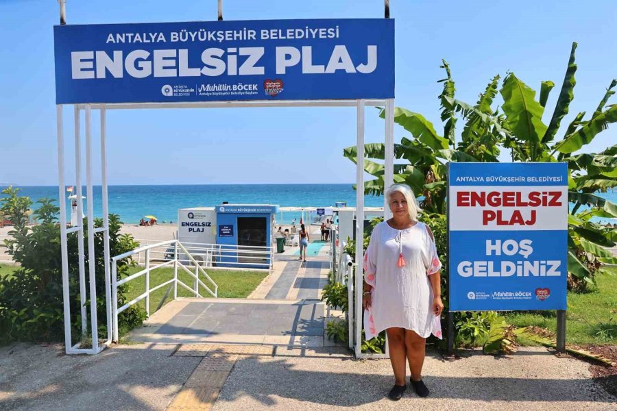 Büyükşehir’in Engelsiz Plajlarına Ziyaretçi Akını