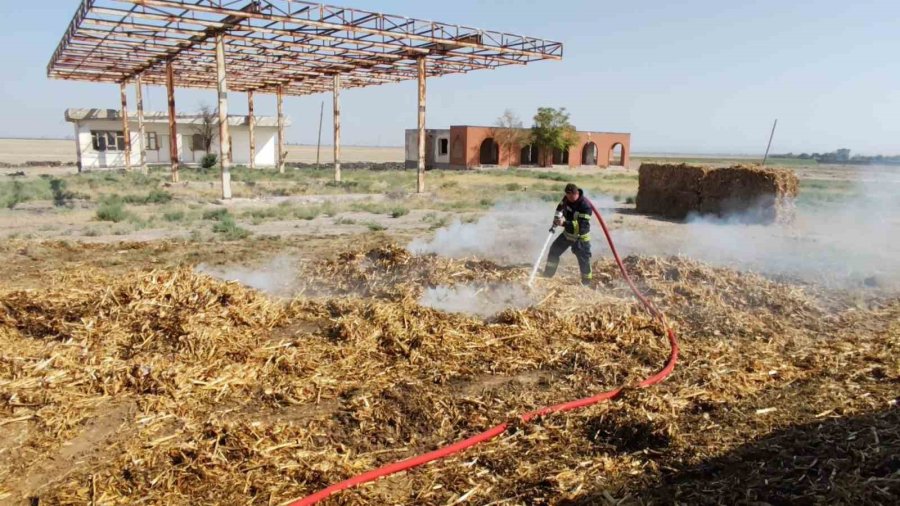 Saman Yüklü Tırda Yangın Paniği