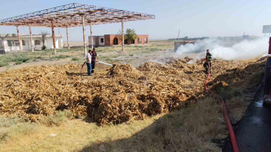 Saman Yüklü Tırda Yangın Paniği