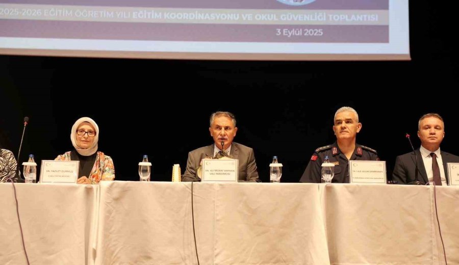 Mersin’de Eğitim Koordinasyonu Ve Okul Güvenliği Toplantısı Yapıldı