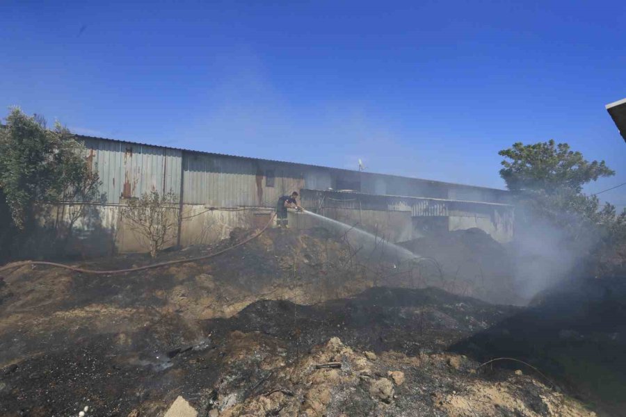 Boya Ve Mobilya Atölyelerine Yakın Noktada Çıkan Yangın Korkuttu