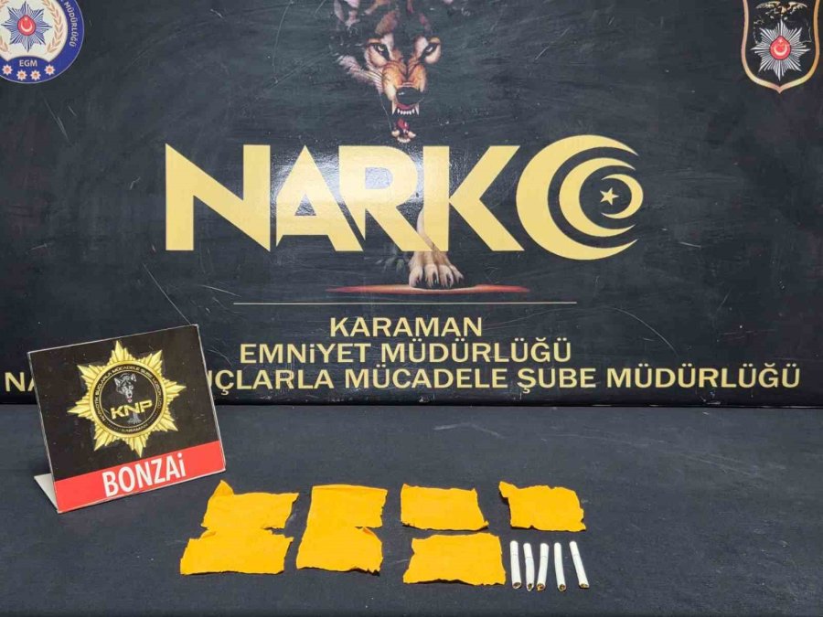 Karaman’da Uyuşturucu Ve Ruhsatsız Silahlar Ele Geçirildi