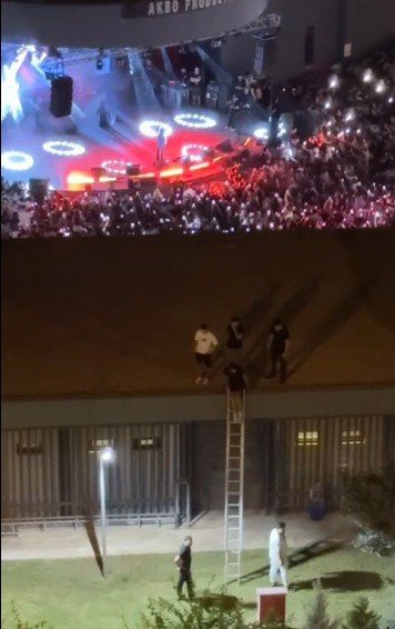 Özel Güvenlik Görevlileri, Konseri Kaçak İzleyen Genci Çatıdan Aşağı Attı