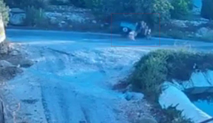 Köpek Saldırınca Motor Devrildi