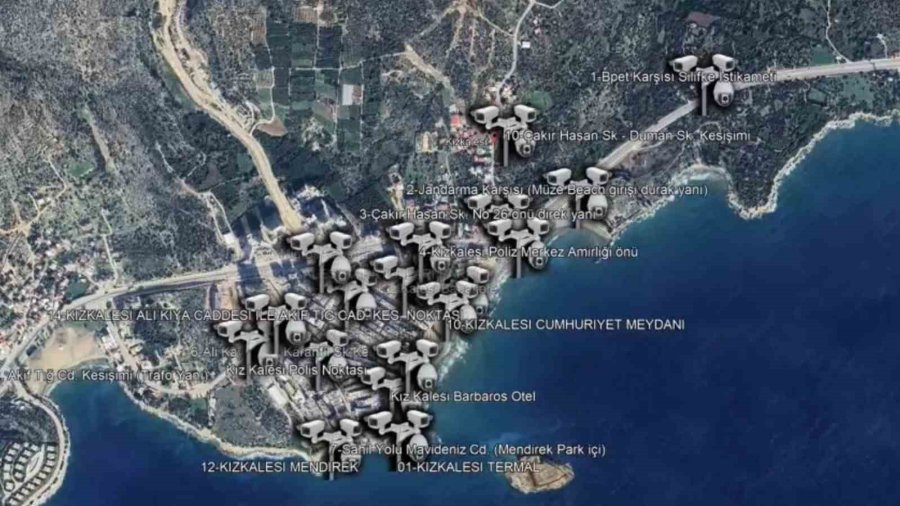 Kızkalesi’nde ’yüz Tanıma Sistemi’ Devrede: 73 Gözle Takip Ediliyor