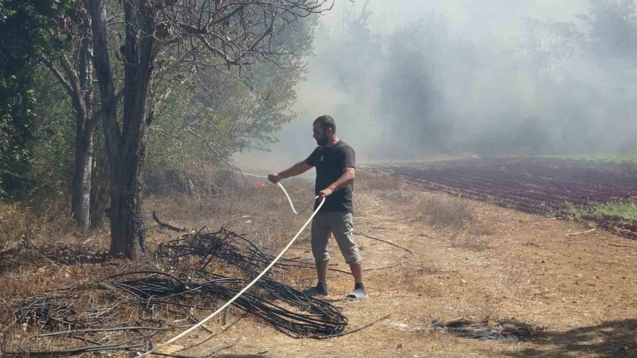 Antalya’da Alevler Mahalleyi Sardı, Vatandaşlar Seferber Oldu