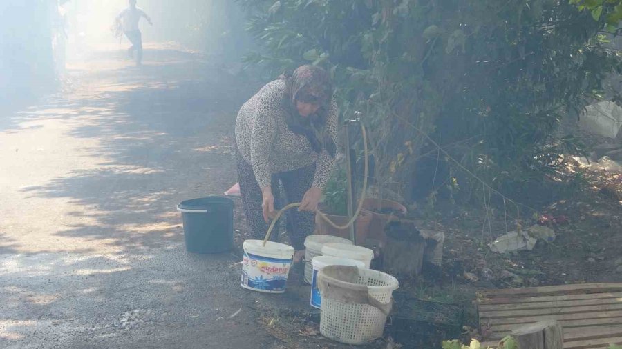 Antalya’da Alevler Mahalleyi Sardı, Vatandaşlar Seferber Oldu