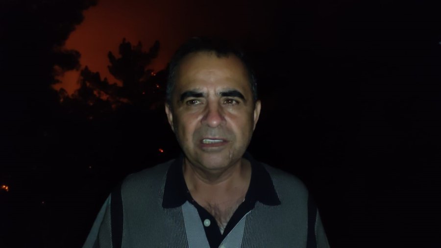 Alanya’da Ormanlık Alandaki Yangın