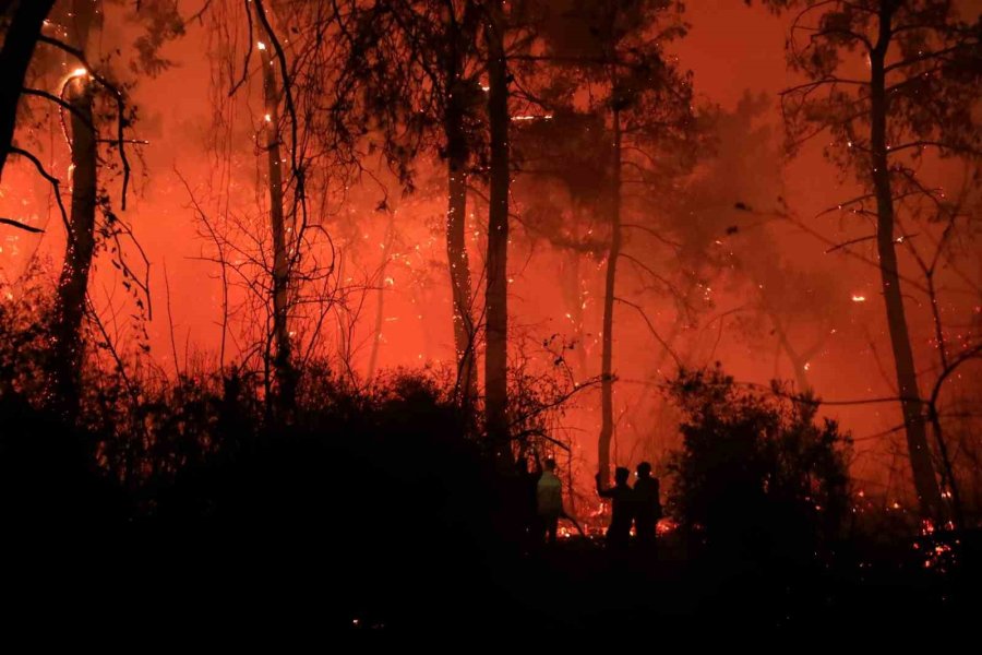 Antalya’da Otellere Yakın Ormanlık Alanda Çıkan Yangın Kontrol Altına Alındı