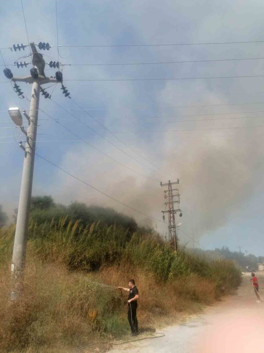 Villaları Tehdit Eden Yangına İlk Müdahale Otel Personeli Ve Müşterinden Geldi