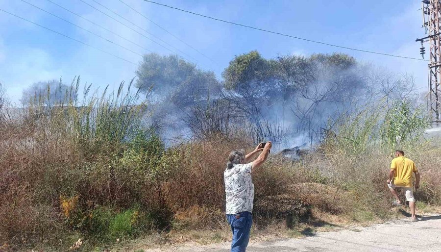 Villaları Tehdit Eden Yangına İlk Müdahale Otel Personeli Ve Müşterinden Geldi