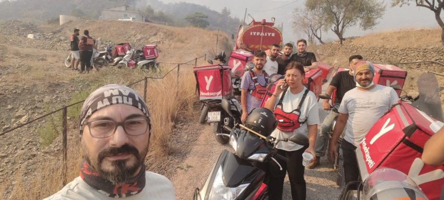 Antalya’daki Yangınlarda Motokuryelerden Ücretsiz Lojistik Destek