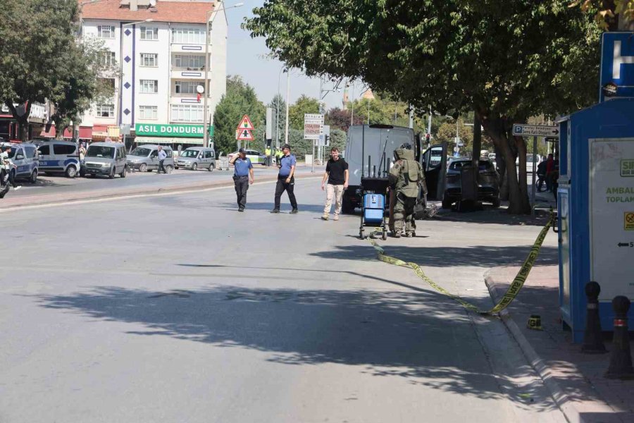 Caddeyi Trafiğe Kapattıran Şüpheli Valiz İhbarı Asılsız Çıktı