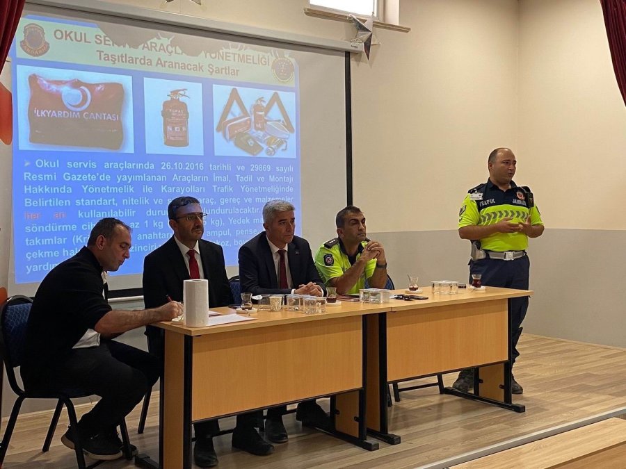 Karapınar’da Taşımalı Eğitim Şoförleri Bilgilendirildi