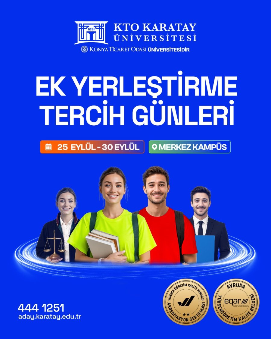Kto Karatay Üniversitesi’nde Ek Yerleştirme Tercih Günleri Başladı