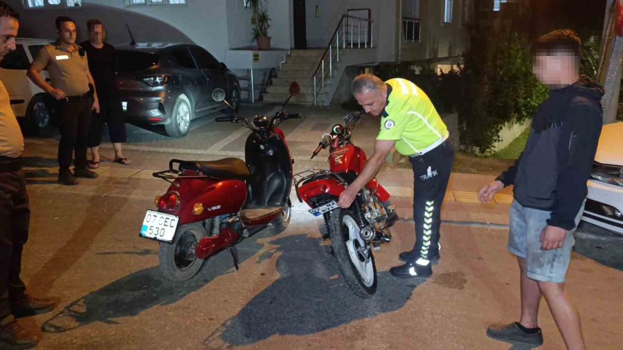 Manavgat’ta Mahalle Sakinlerine Uykuyu Zehir Eden Motosikletlilere Gece Baskını