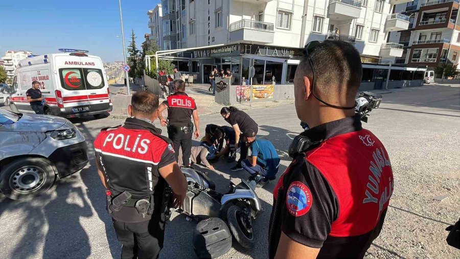 Karaman’da Kargo Aracıyla Çarpışan Elektrikli Bisikletin Sürücüsü Yaralandı