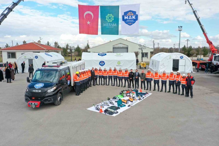 Meram Arama Kurtarma Ekibi Eğitimde