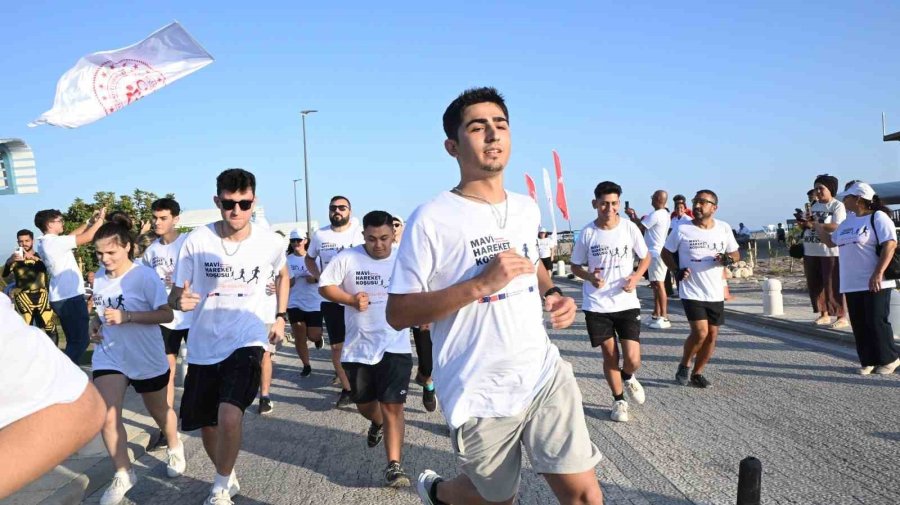 Manavgat Kıyılarında "mavi Hareket Koşusu"