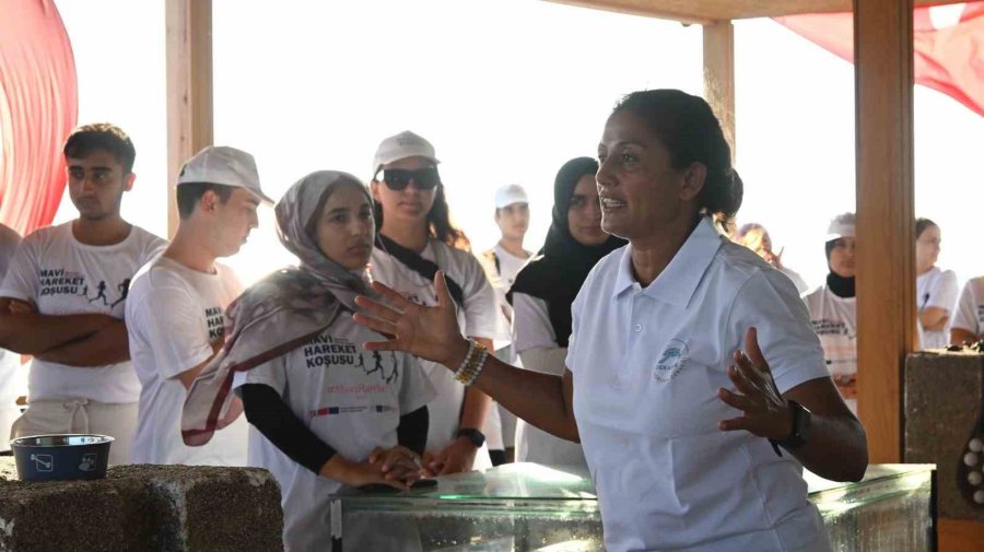 Manavgat Kıyılarında "mavi Hareket Koşusu"