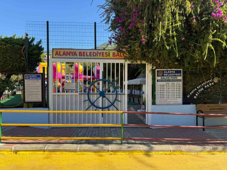 Alanya’da Balon Park Yenilenerek Hizmete Sunuldu