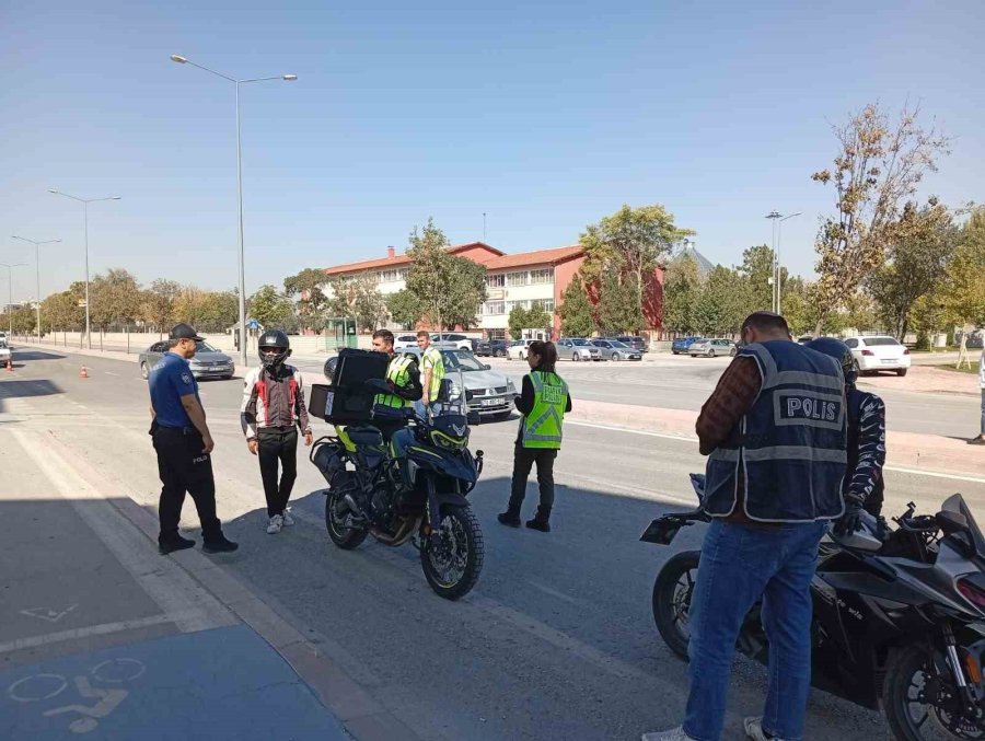 Konya’da 211 Ekiple Motosiklet Denetimi