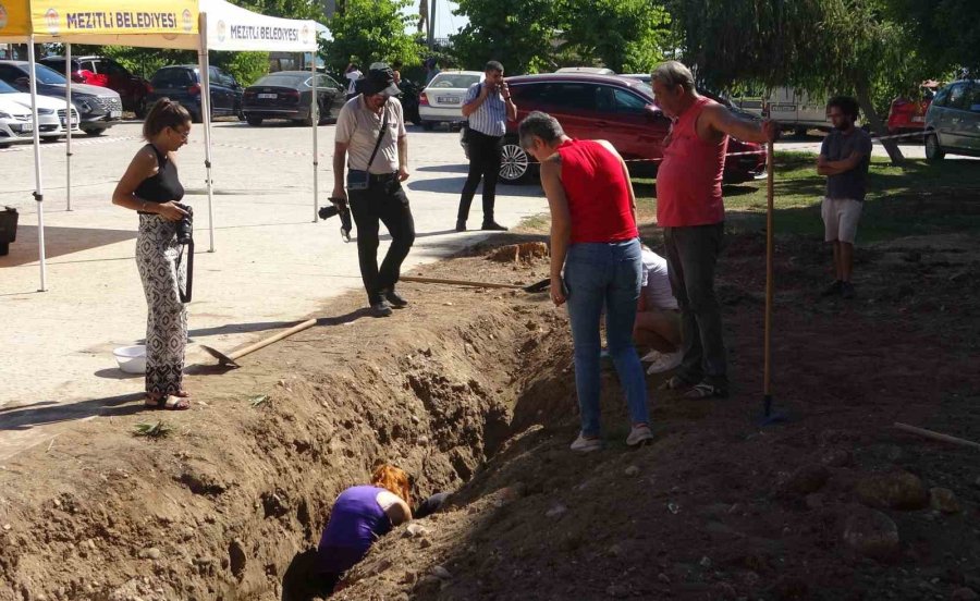 Yaklaşık 16 Metrelik Balinanın İskeleti Gün Yüzüne Çıkarılmaya Başladı