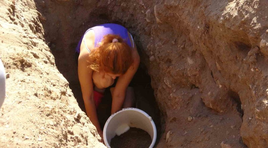 Yaklaşık 16 Metrelik Balinanın İskeleti Gün Yüzüne Çıkarılmaya Başladı