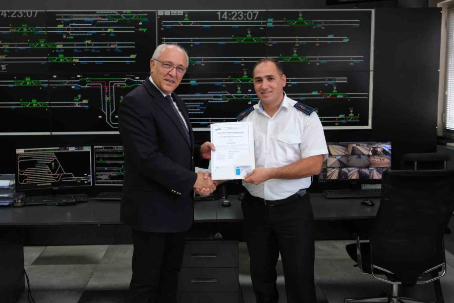 Antalya Raylı Sistem Kontrolörleri Uluslararası Sertifika Aldı