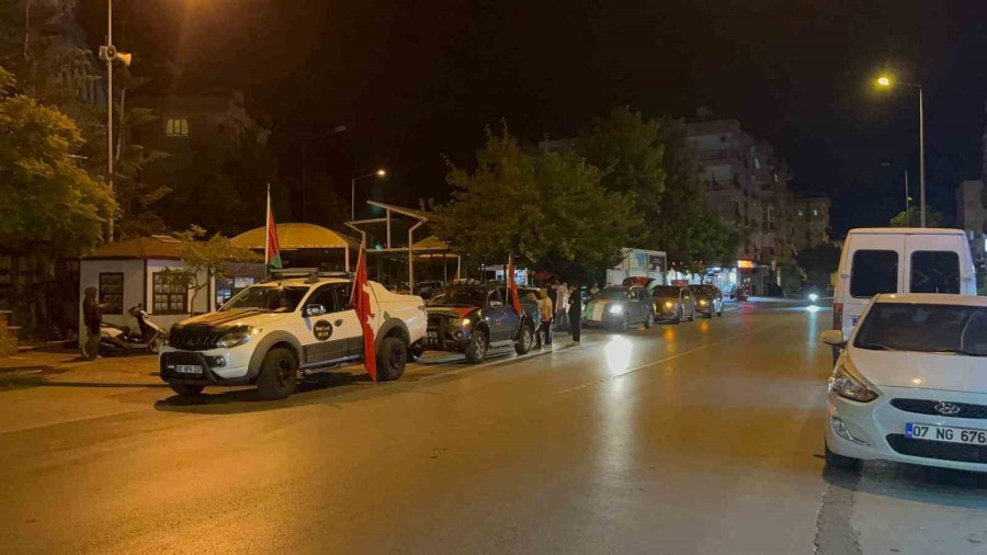 Alanya’da ‘zulme Off, Gazze’ye On’ Konvoyu