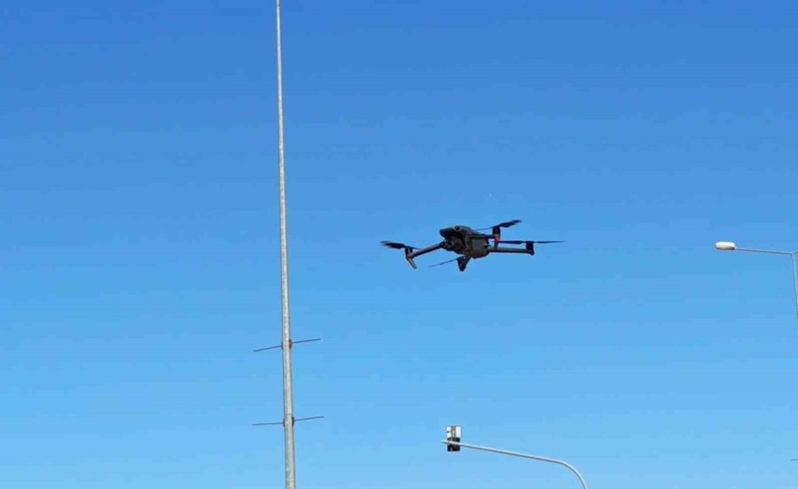 Aksaray’da Dron Destekli Kırmızı Işık Denetimi