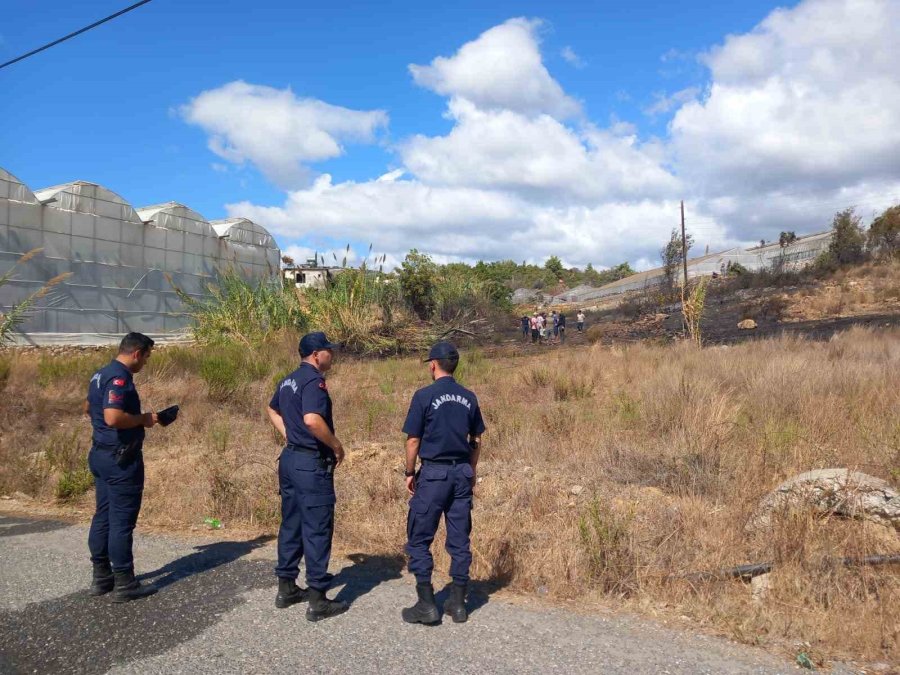 Gazipaşa’da Zirai Alanda Yangın Büyümeden Söndürüldü