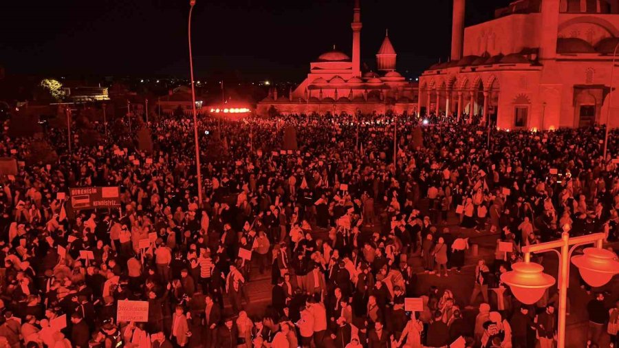 Konya’da Filistin’e Destek İçin Sessiz Yürüyüş