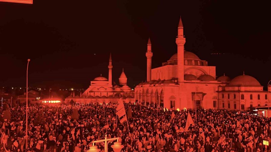 Konya’da Filistin’e Destek İçin Sessiz Yürüyüş