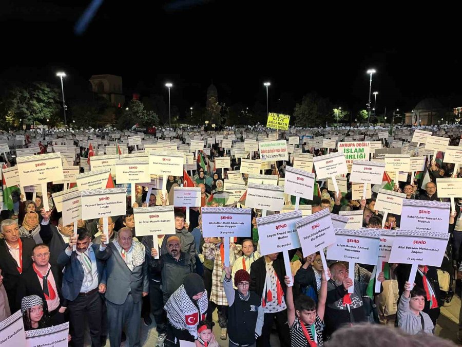 Konya’da Filistin’e Destek İçin Sessiz Yürüyüş