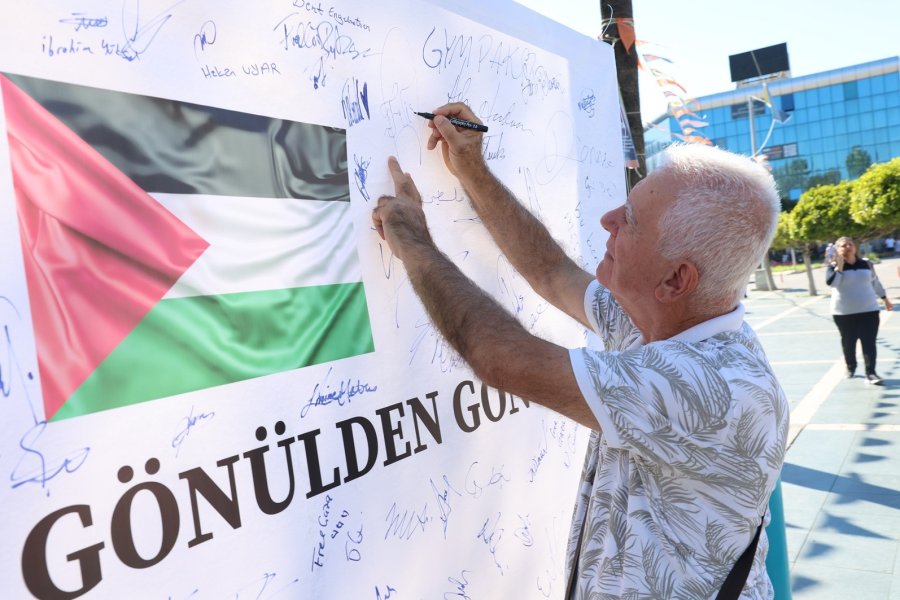 Alanya, Filistin İçin Tek Yürek Oldu