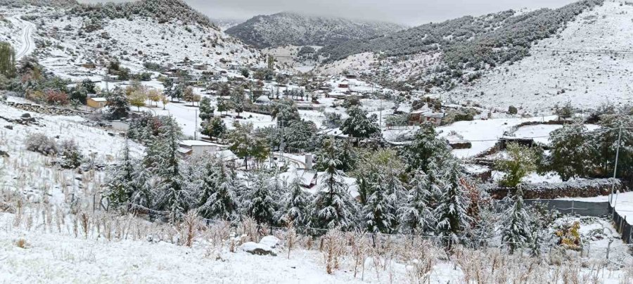 Antalya’nın Yüksek Kesimleri Karla Kaplandı