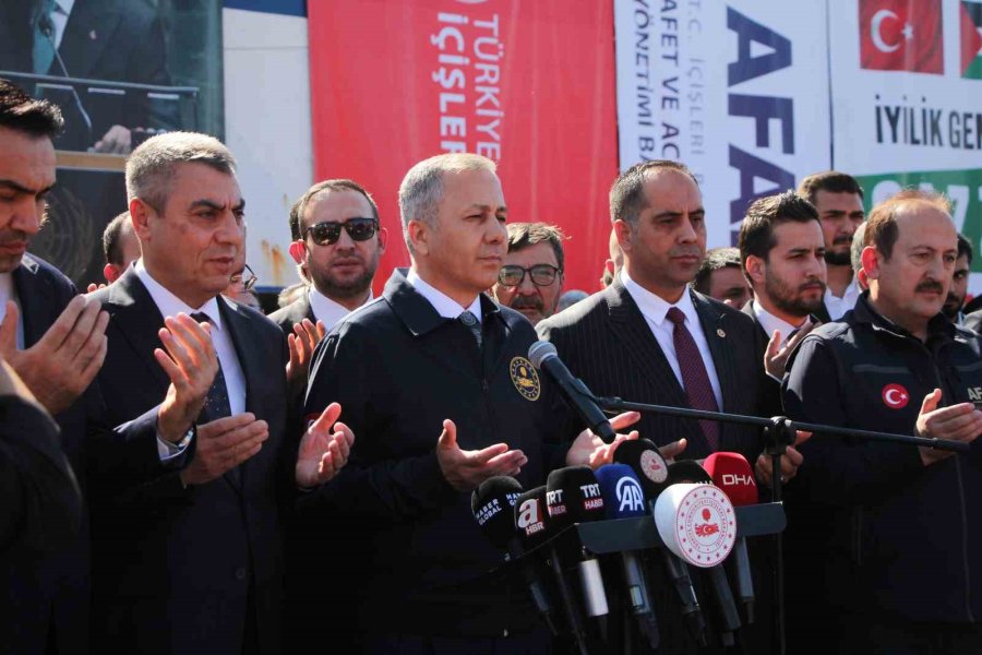 17. İyilik Gemisi, Bakan Yerlikaya’nın Katıldığı Törenle Gazze’ye Uğurlandı