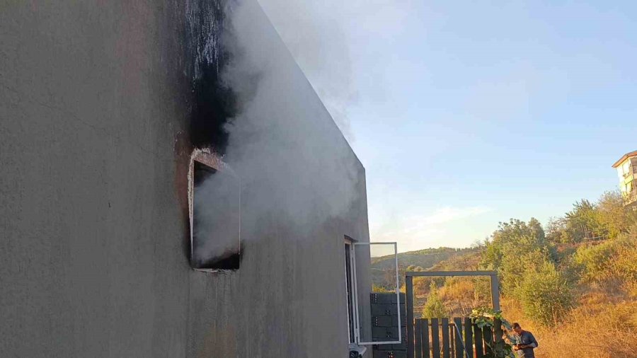 Yangında Ev Küle Döndü, Tek Teselli Kurtarılan Muhabbet Kuşları Oldu