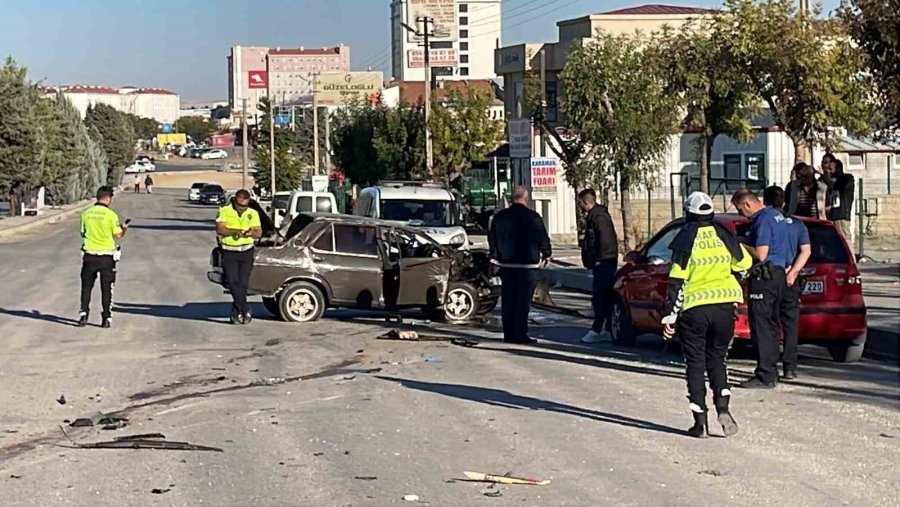 Takla Atan Tofaş Hurdaya Dönerken Sürücüsü Ölümden Döndü