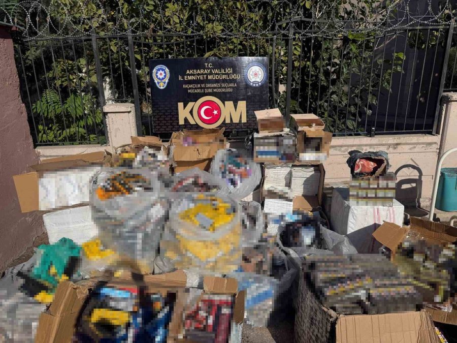 Aksaray’da 26 Milyonluk Kaçakçılık Operasyonu