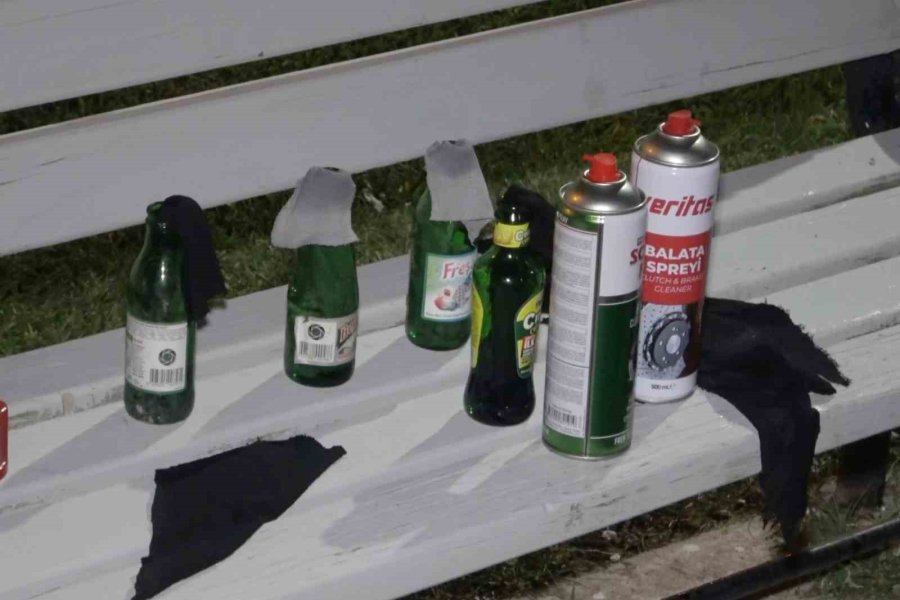 Kavga İçin Molotofkokteyli Hazırlarken Suçüstü Yakalandılar