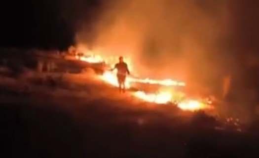 Emirgazi’de Mera Yangını