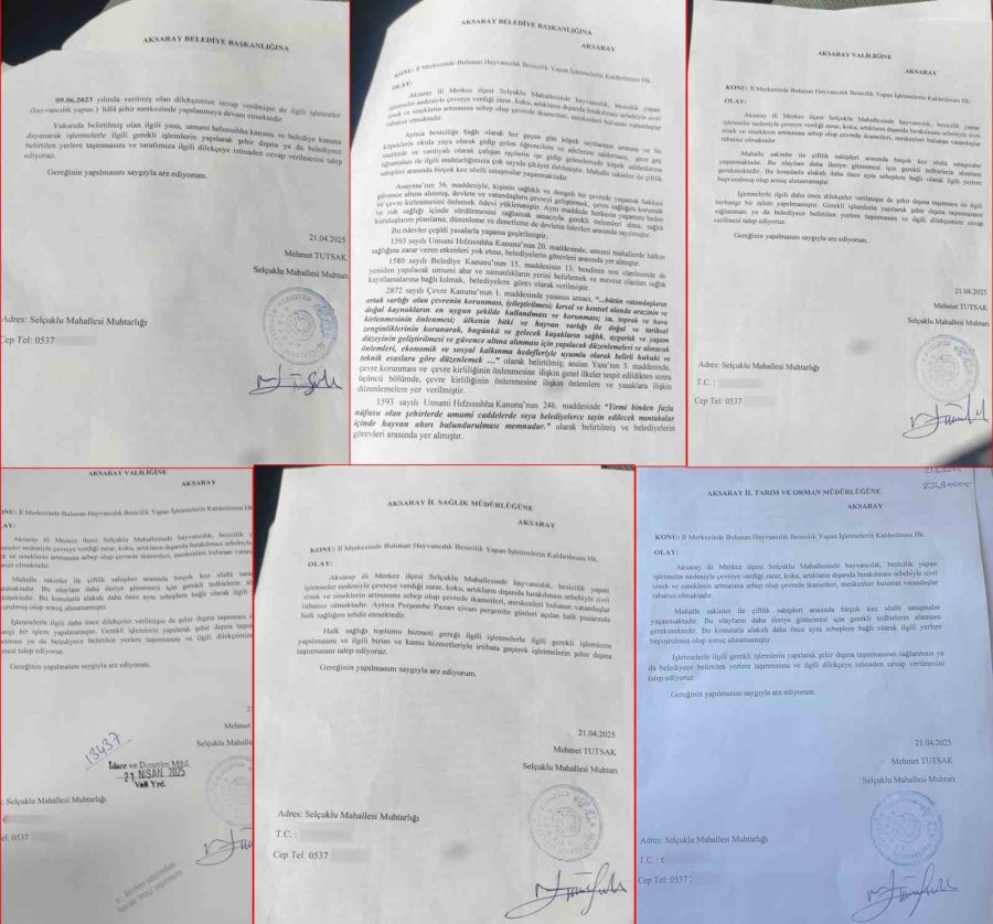 Aksaray’da Mahallenin Ortasındaki Ahıra Tepki