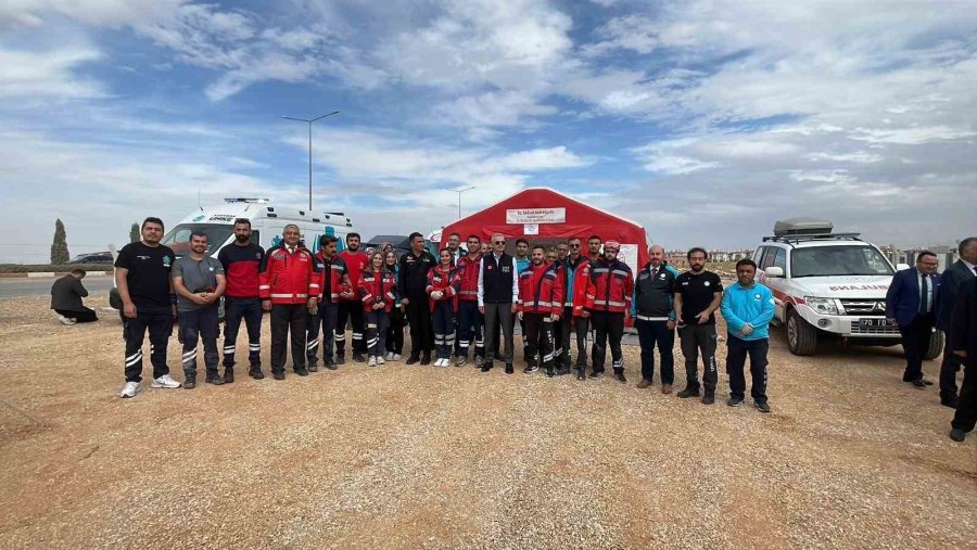 Karaman’da Saha Tatbikatı Gerçeğini Aratmadı