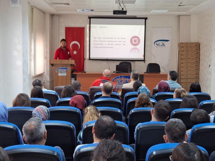 Niğde Sgk’da Kızılay Haftası İçin Bilgilendirme Semineri Düzenlendi