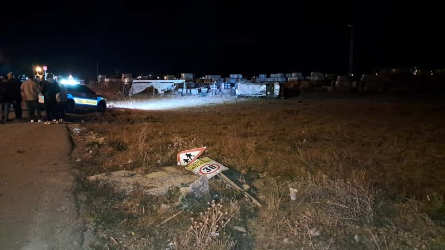 Karaman’da Panelvan Araç Takla Attı: 5’i Çocuk 7 Yaralı