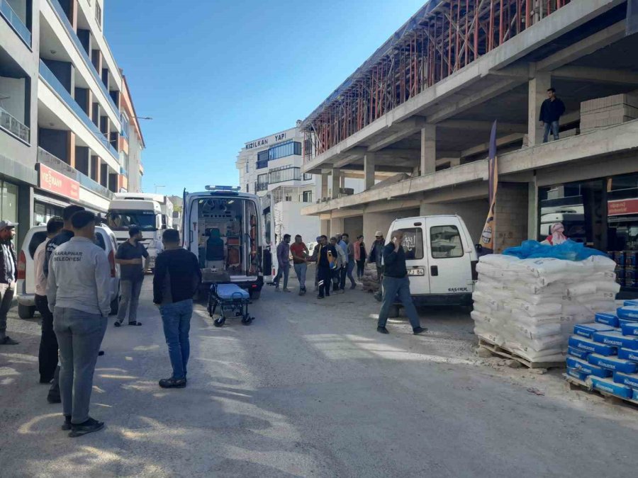 İnşaatta Yüksekten Düşen İşçi Yaralandı