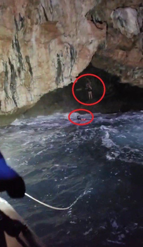 Sığındıkları Mağarada Mahsur Kaldılar: Restoranın Bahçesinden Film Gibi Operasyonla Kurtarıldılar